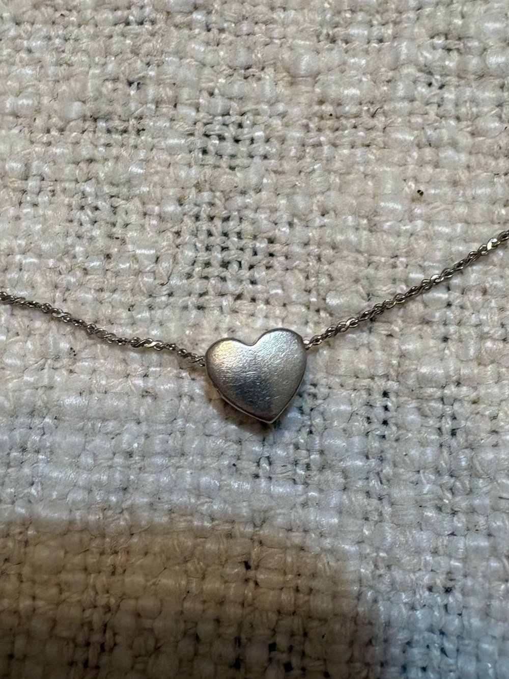Delicate Sterling Silver Heart Pendant Necklace - Minimalist Layering Chain